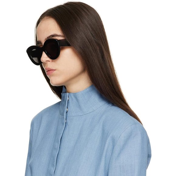 Women Oversized Cute Oval Thick Frame Retro Style Shades Cat Eye Sunglasses main image 6
